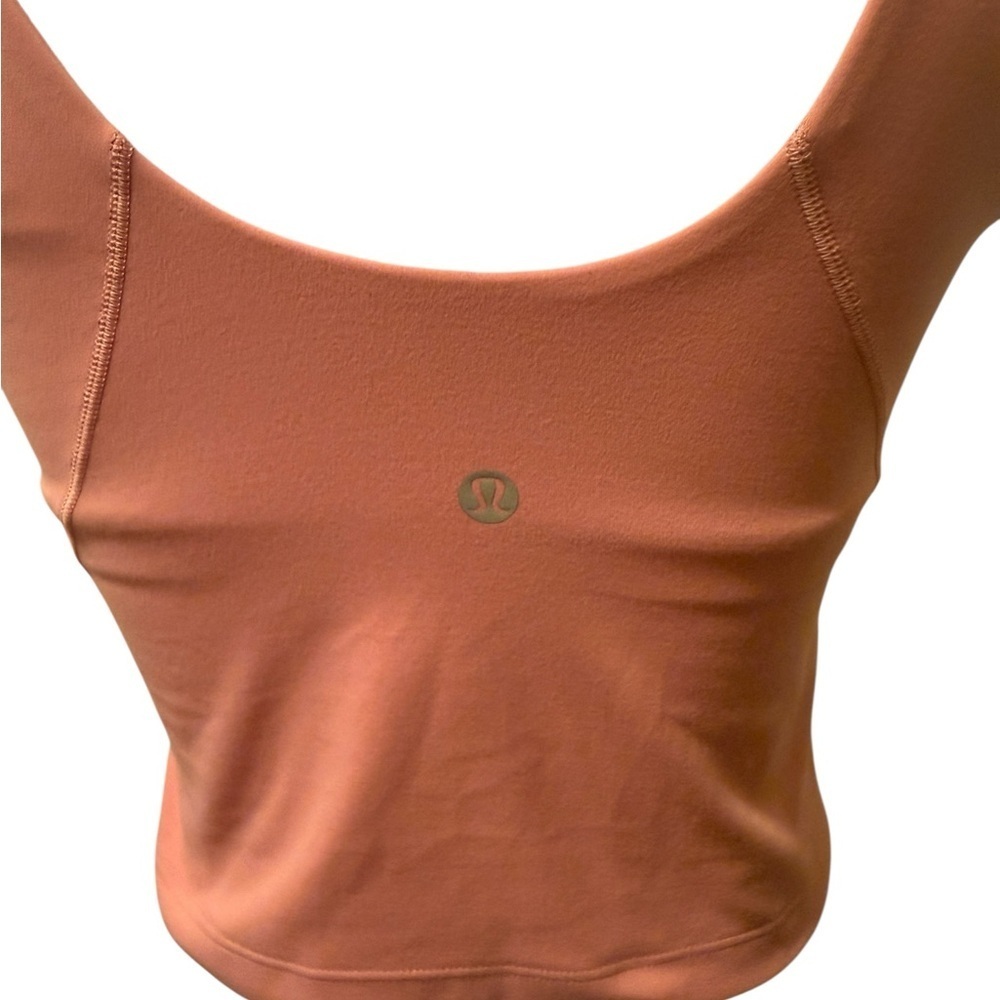 Lululemon Pink Athletic Tank Top with attached sport bra - Picture 3 of 8